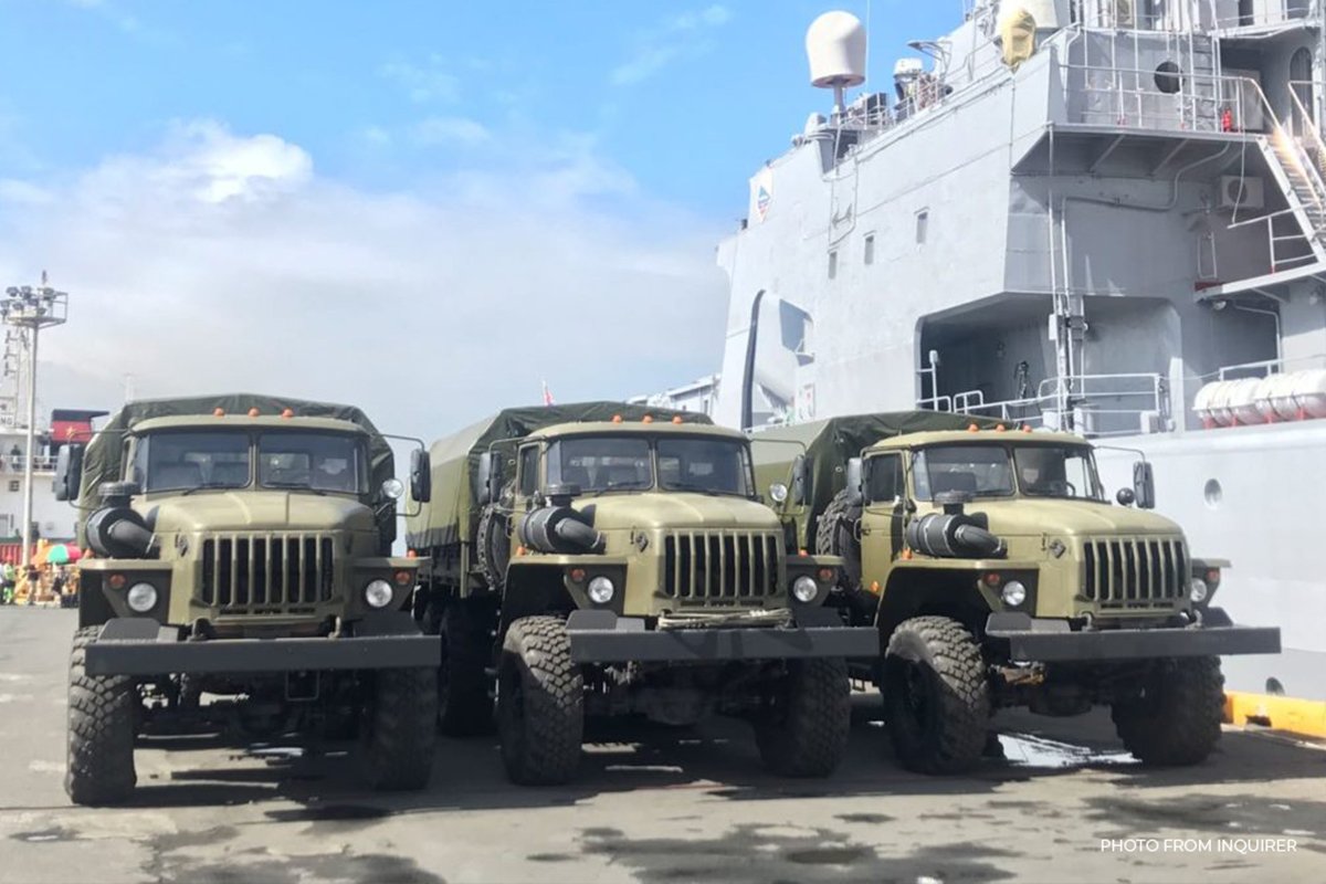 Russia donates 20 new military trucks, weapons