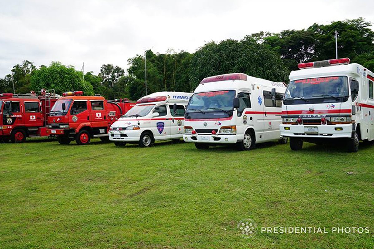 Japan donates emergency vehicles to Luzon, Mindanao
