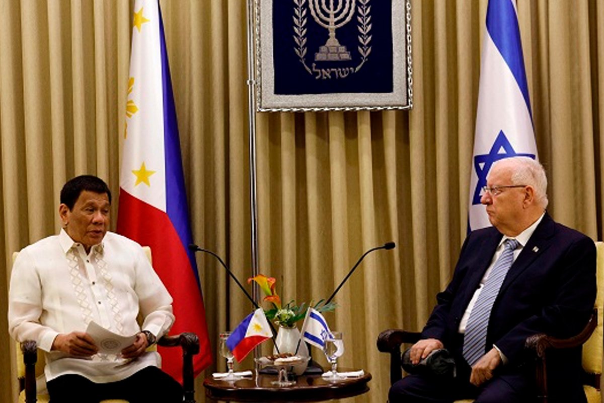 Duterte's Israel visit results in $82.9 in deals