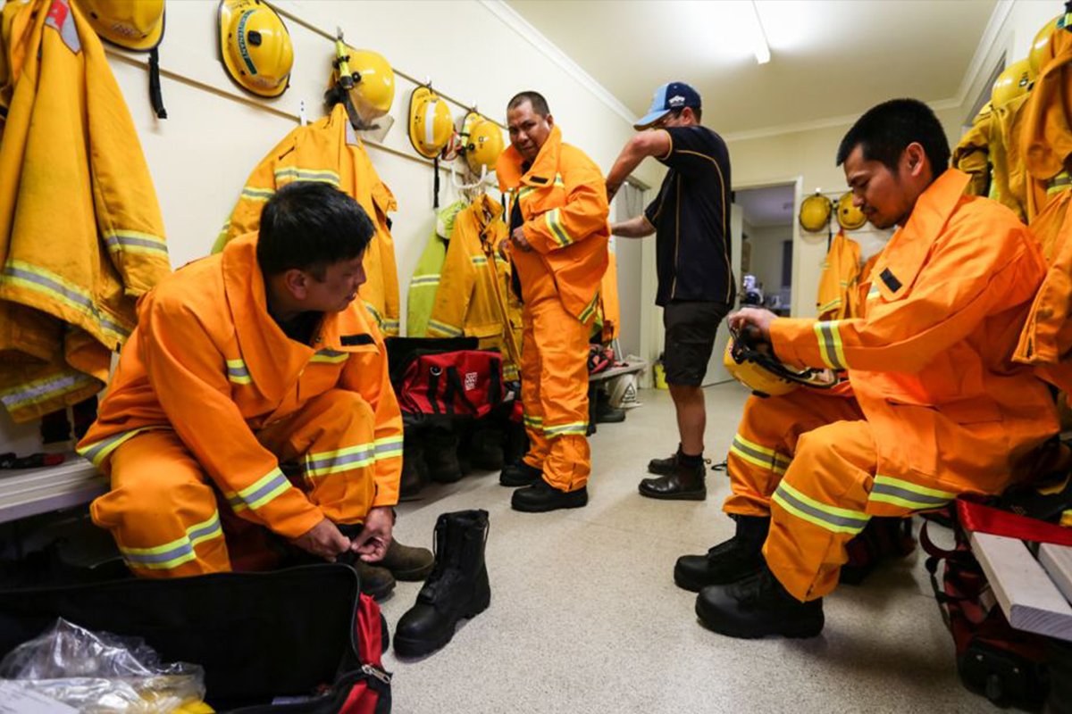 Filipino firefighters keeping Australian town safe